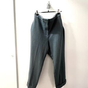 Ann Taylor Curvy Fit Work Dress Pants Trousers Professional Tailored 16 Teal